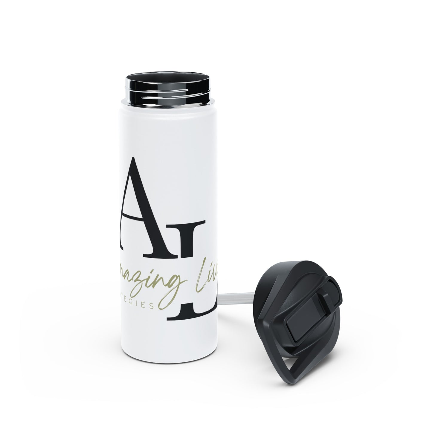 Amazing Living Steel Water Bottle, Standard Lid