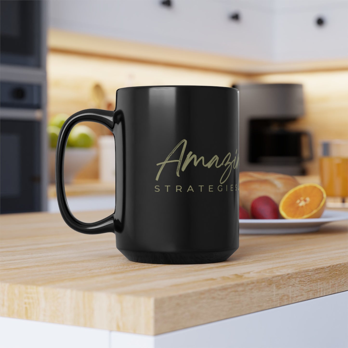 Amazing living Black Mug (11oz, 15oz)